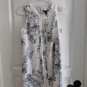 NWT Banana Republic Black & White Floral Dress